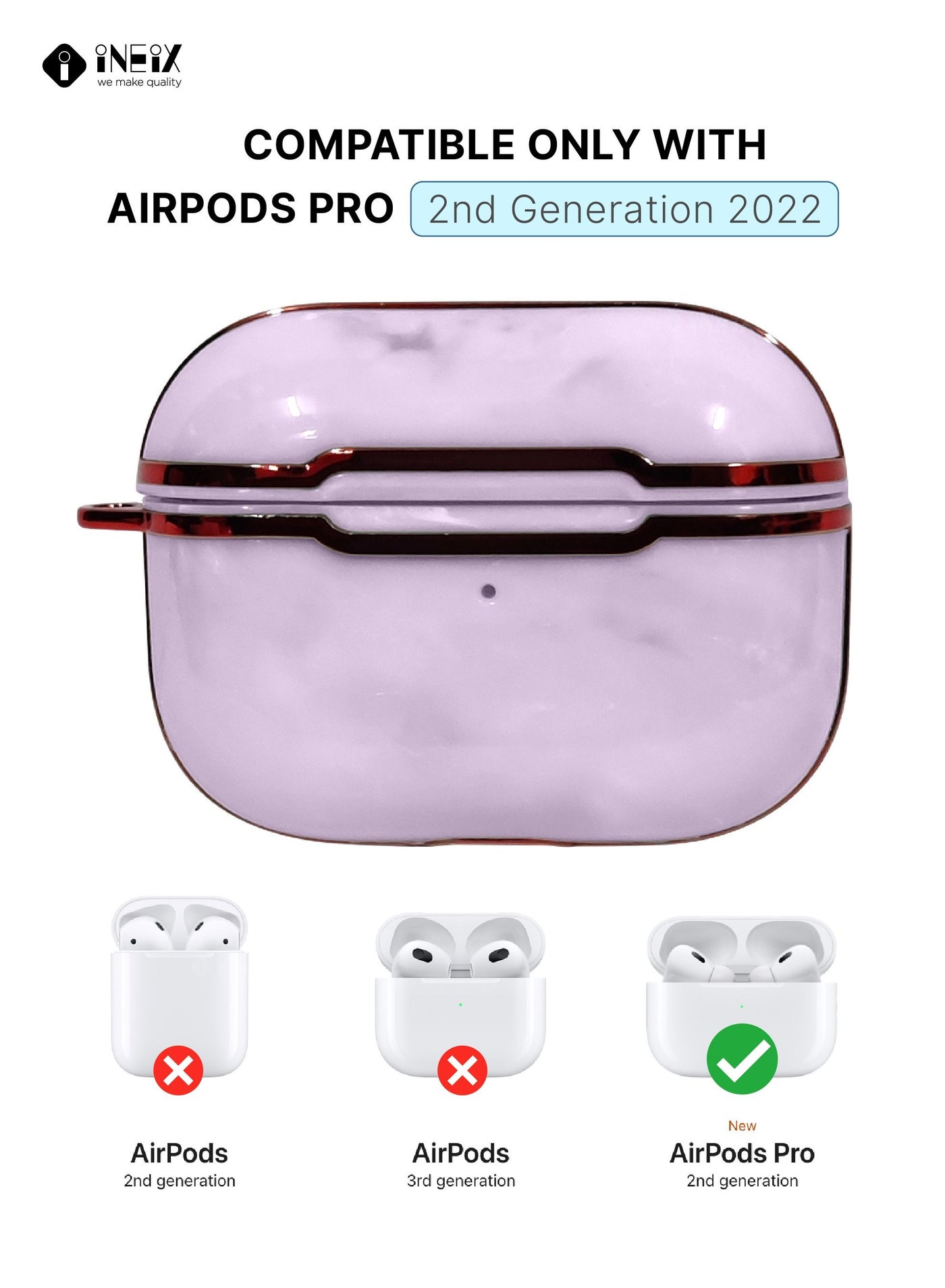 Luxury Glossy Design Shockproof Case for Apple Airpod Pro 2-2022 - Image 5