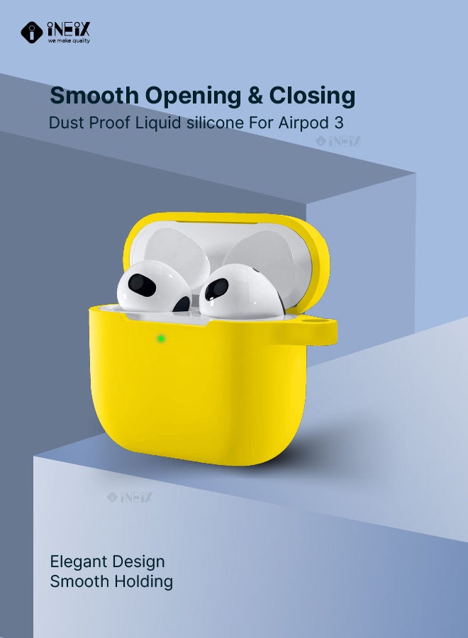Soft Silicone Case Cover With Carabiner For Apple AirPods 3 (3Rd Greneration) 2021 - Image 4