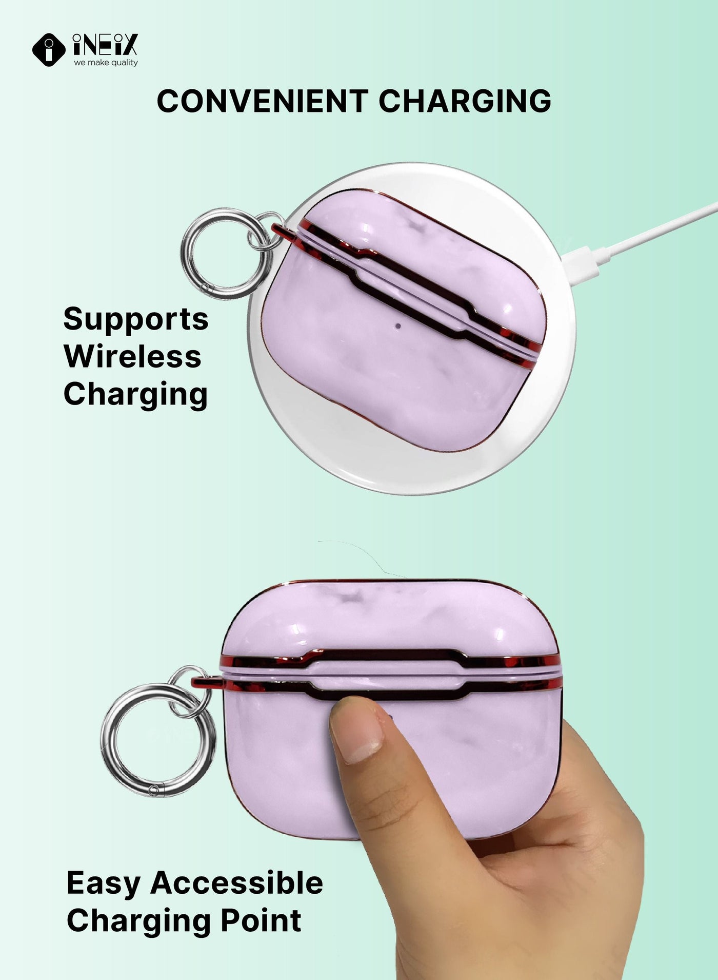 Luxury Glossy Design Shockproof Case for Apple Airpod Pro 2-2022 - Image 3