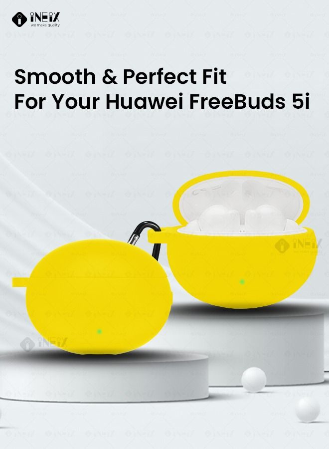 Silicone Protective Case Cover For Huawei Freebuds 5i with Keychain - Image 4