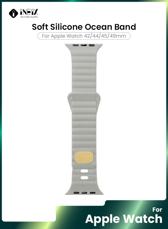 Soft Silicon Ocean Band for Apple watch 42,44,45,49mm