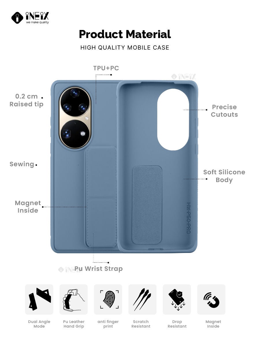 3 in 1 Magnetic Hand Grip Holder Case For Huawei P50 Pro - Image 2