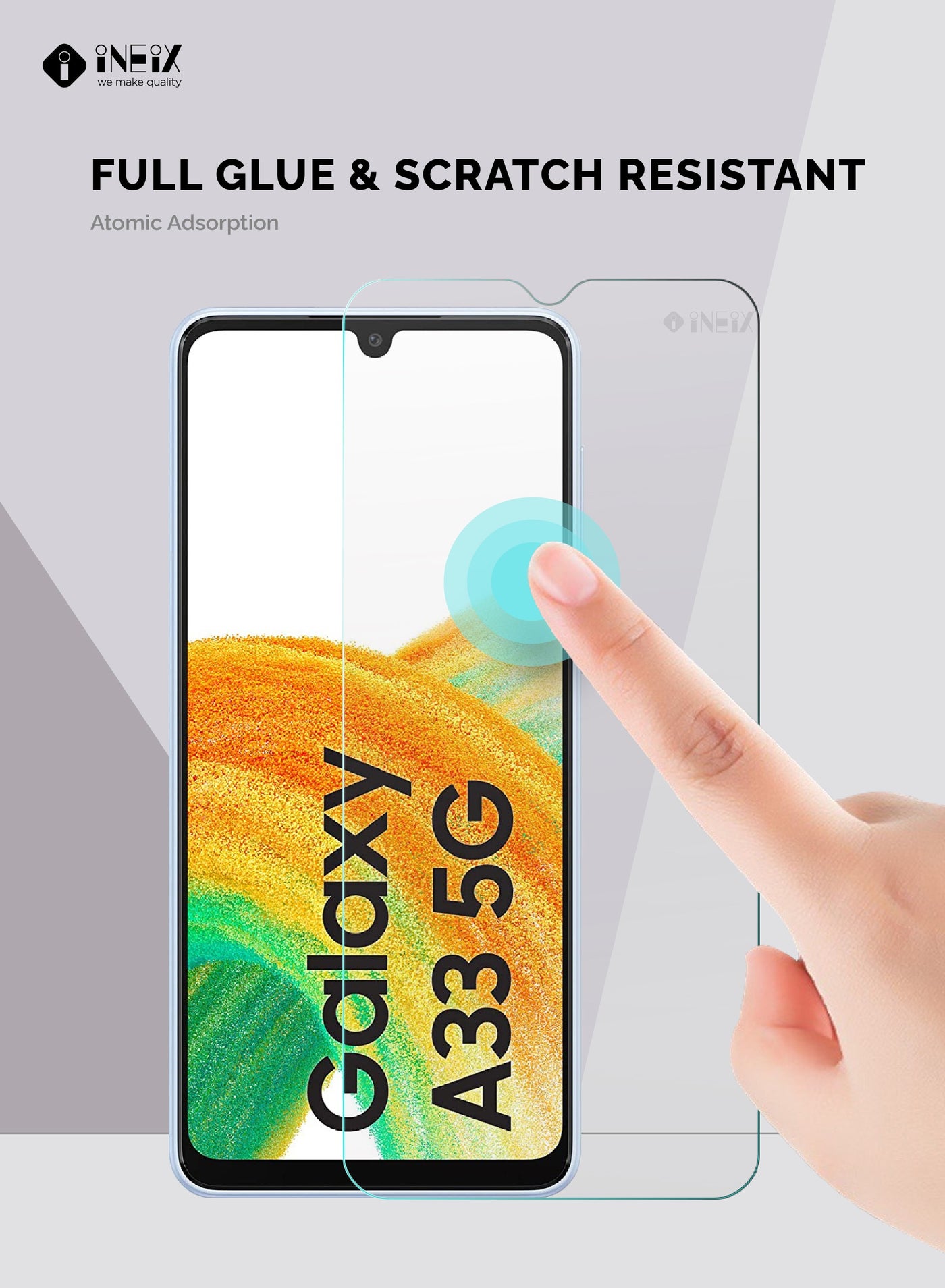 3-Pieces Tempe Glass Screen Protector For Samsung Galaxy A33 5G - Image 3