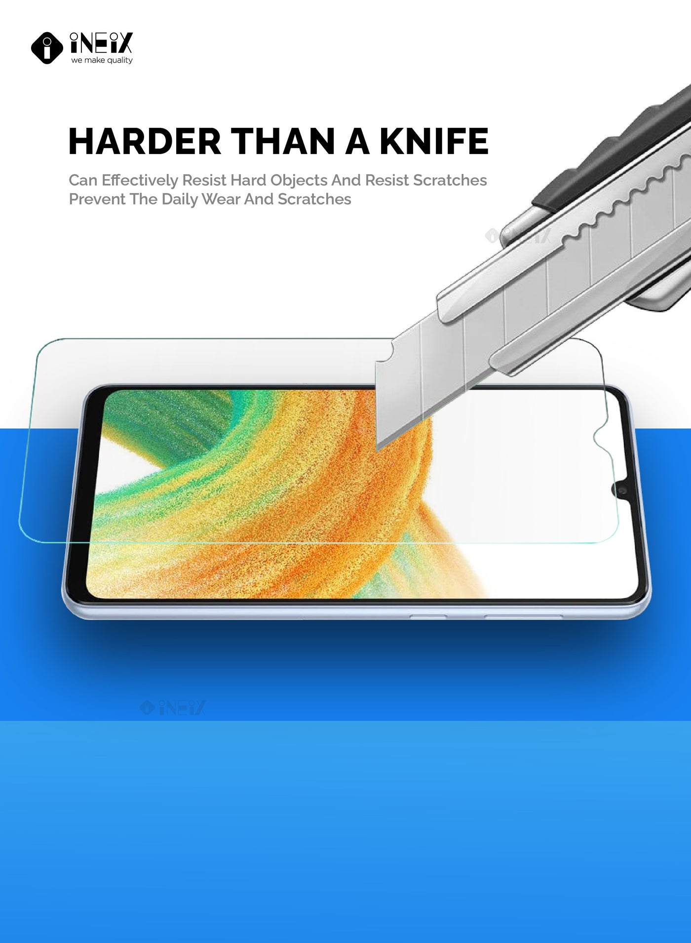 3-Pieces Tempe Glass Screen Protector For Samsung Galaxy A33 5G - Image 5