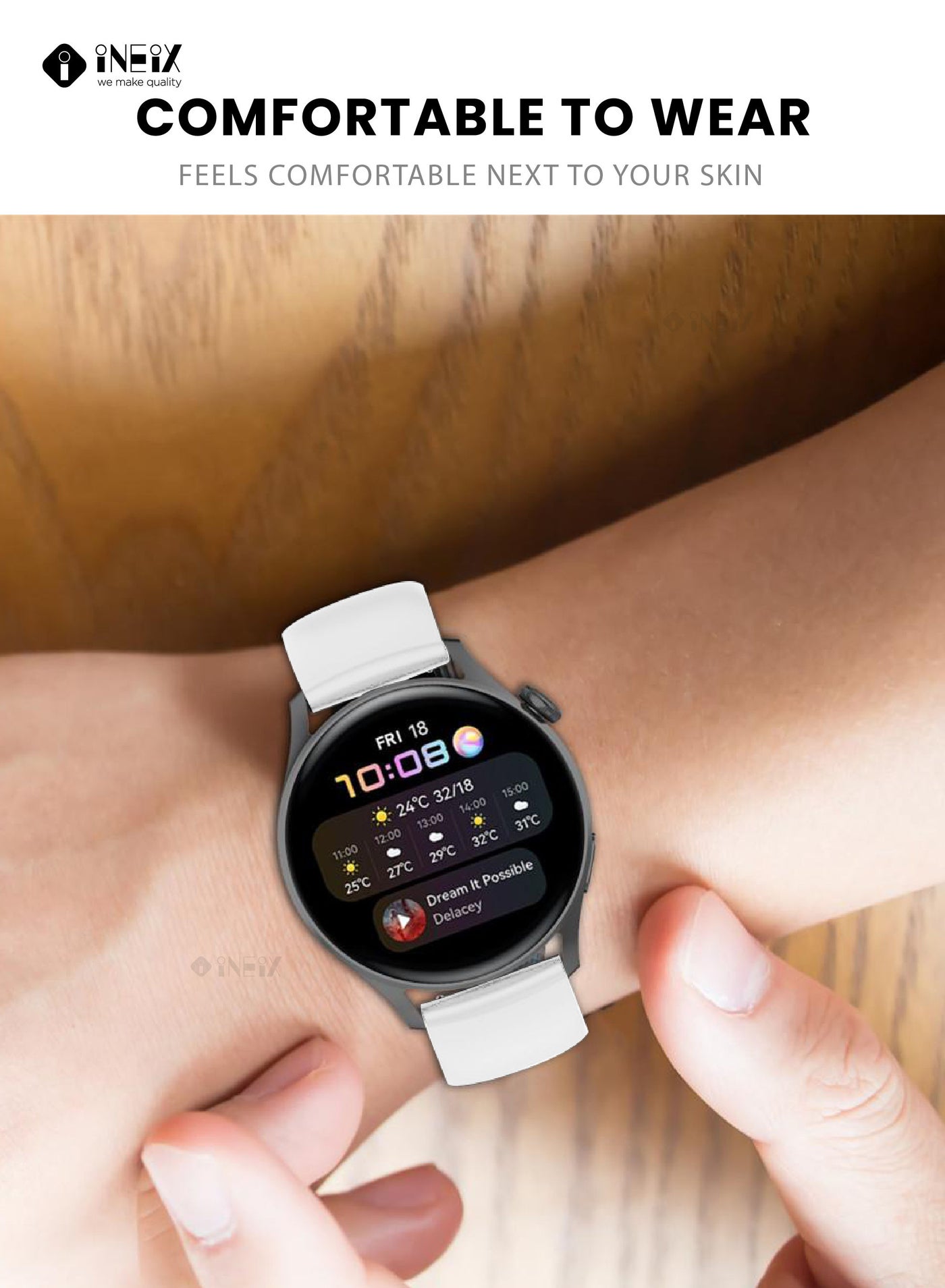 Silicone Sport Replacement Strap For Huawei Watch 3 and 3Pro - Image 4
