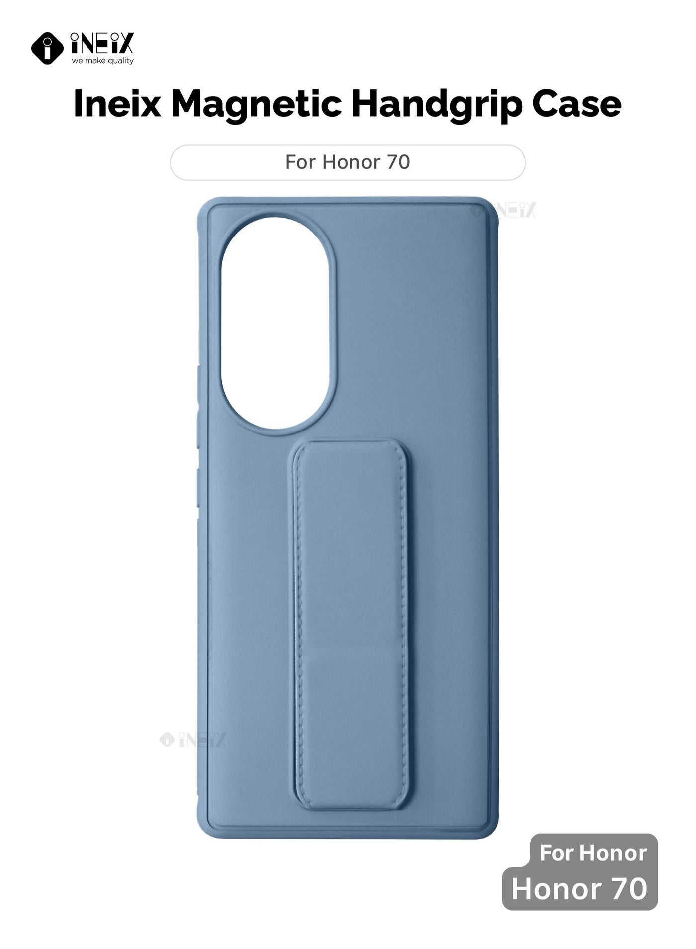 3-in-1 Magnetic Wrist Strap Hand Grip with Stand Case Cover for Honor 70