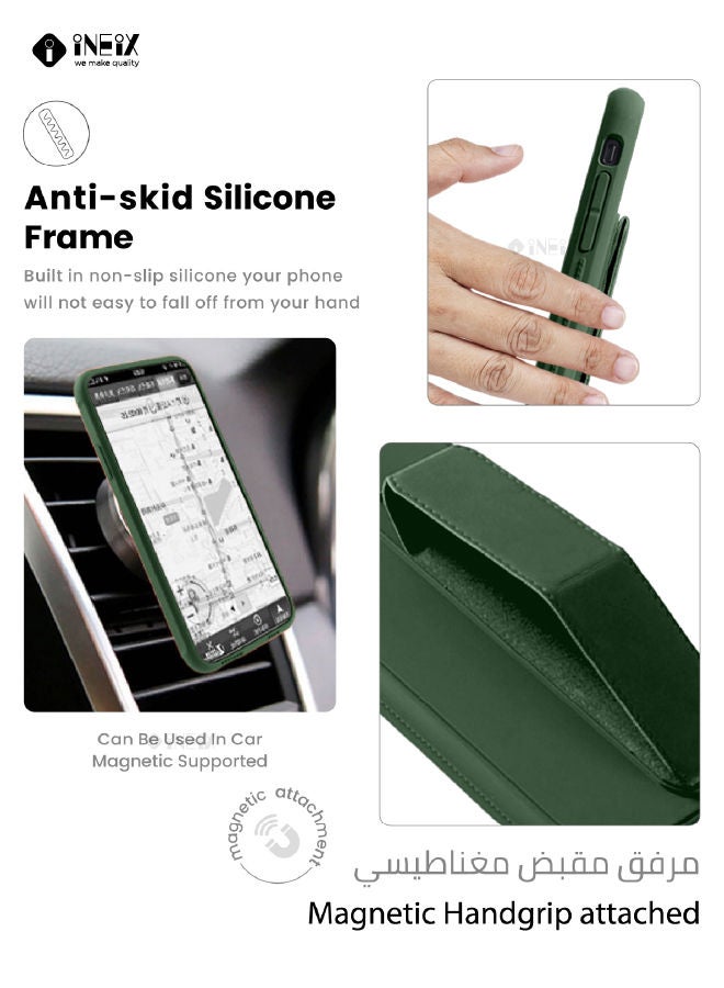 3-in-1 Magnetic Wrist Strap Hand Grip with Stand Case Cover For Apple iPhone 13 Pro Max - Image 4