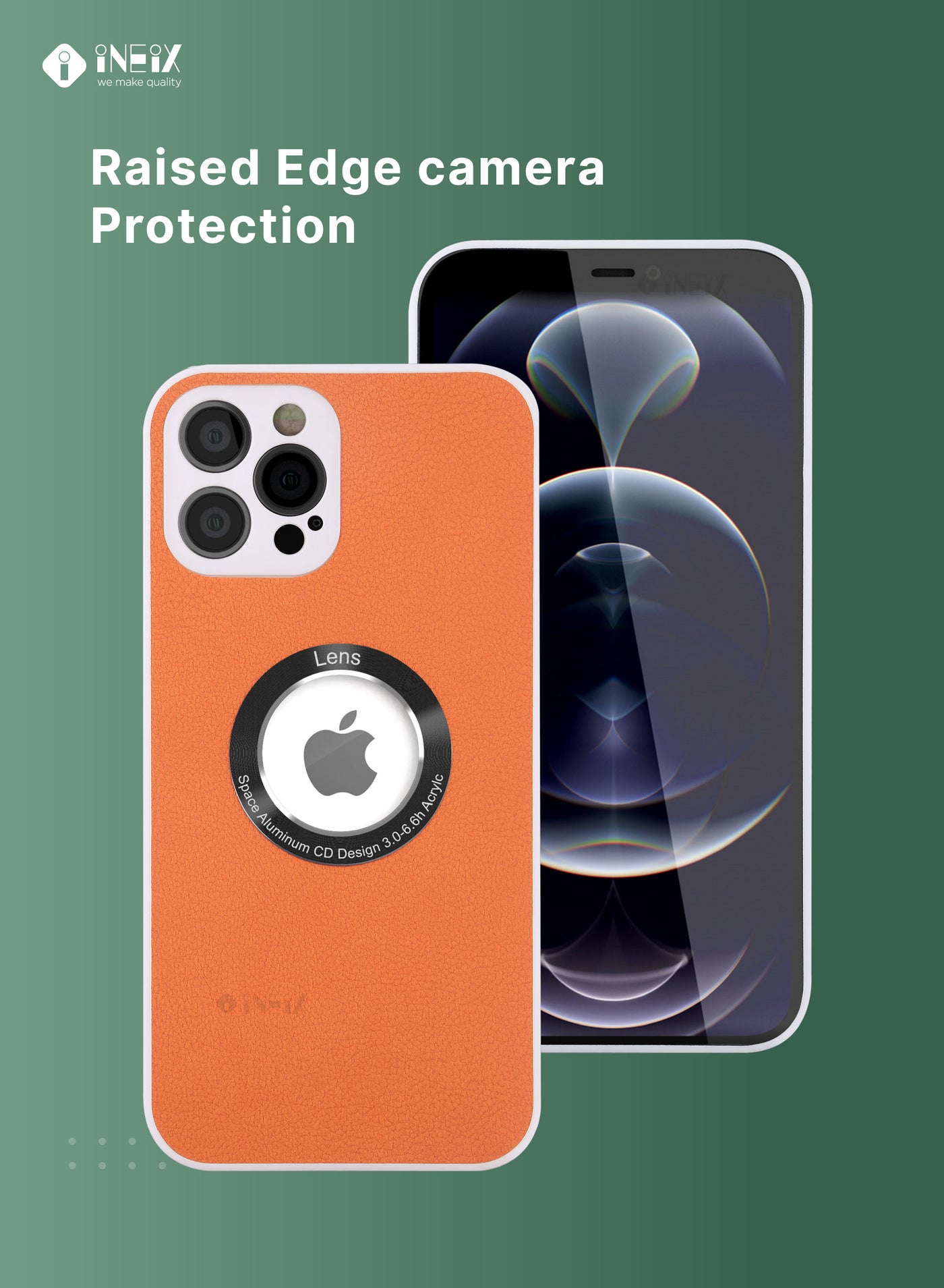 Protection Case Cover With Visible Logo Lense For Apple iPhone 12 Pro Max - Image 3
