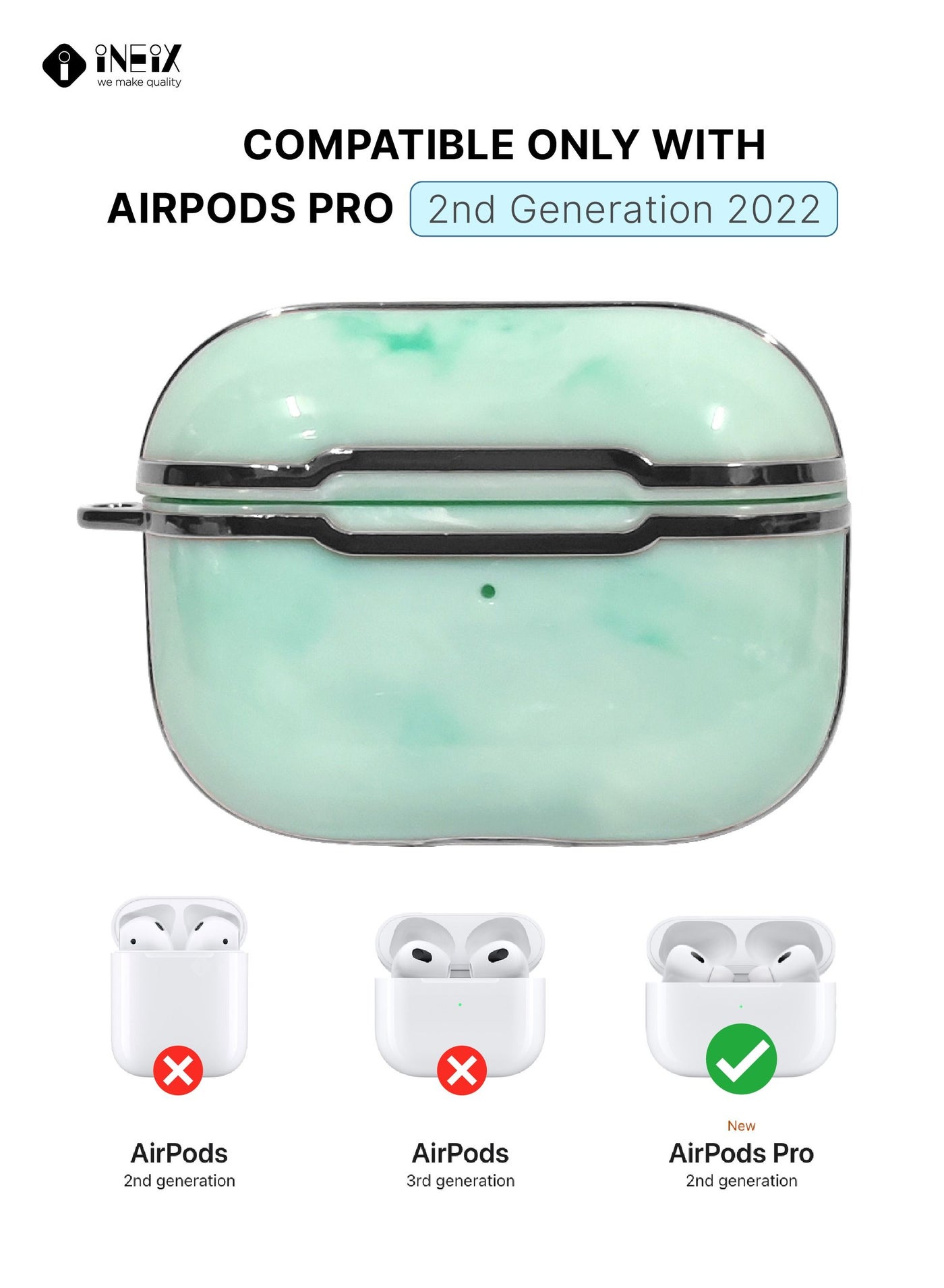 Luxury Glossy Design Shockproof Case for Apple Airpod Pro 2-2022 - Image 5