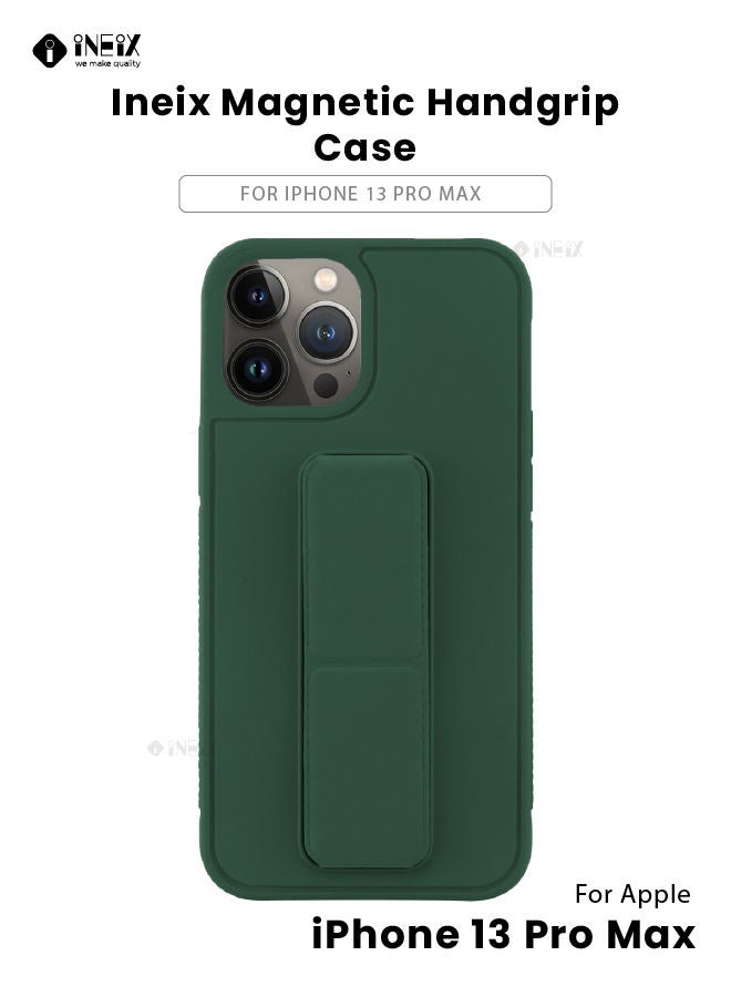 3-in-1 Magnetic Wrist Strap Hand Grip with Stand Case Cover For Apple iPhone 13 Pro Max