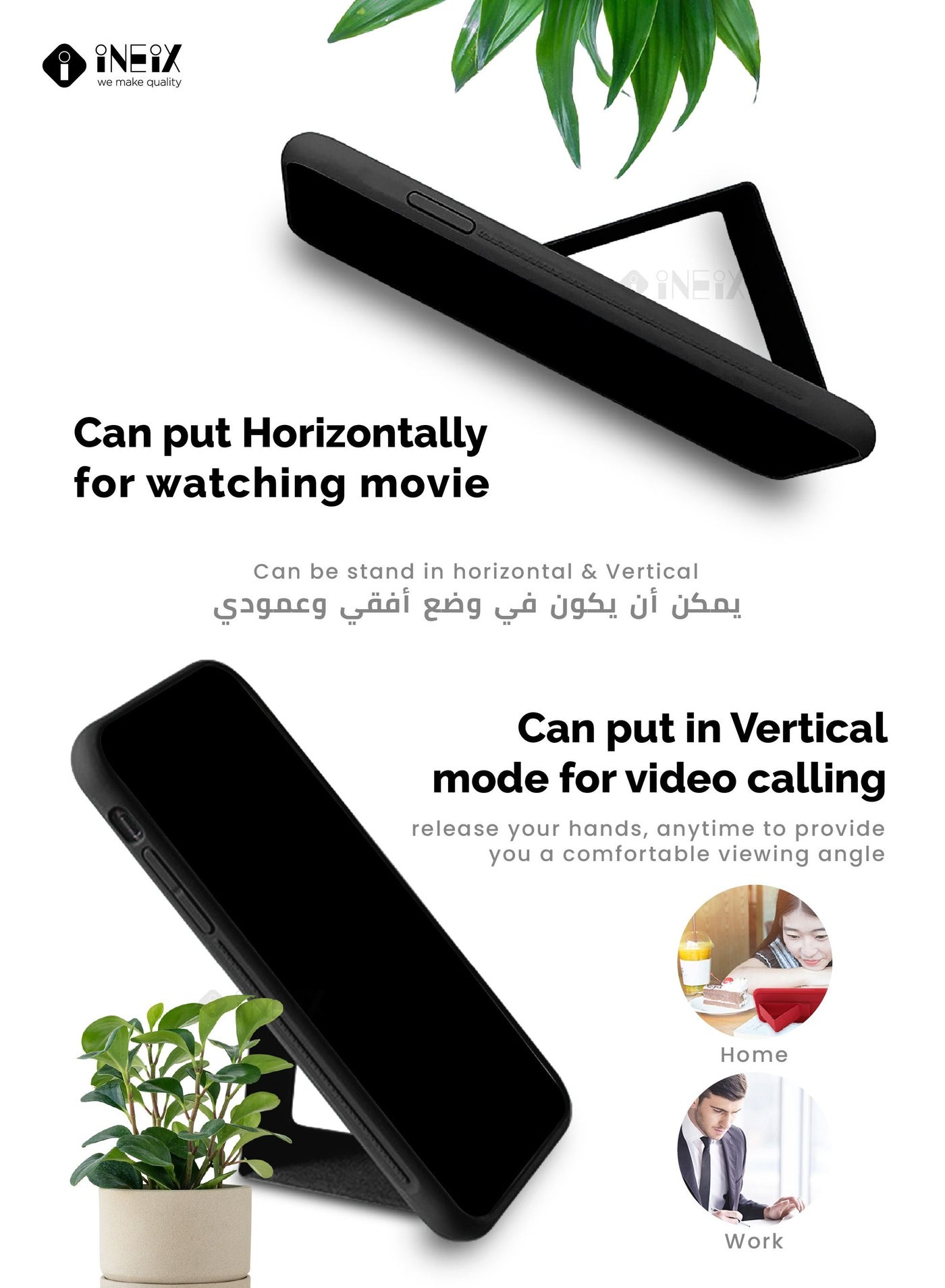 3-in-1 Magnetic Wrist Strap Hand Grip with Stand Case Cover for Honor X7a - Image 3