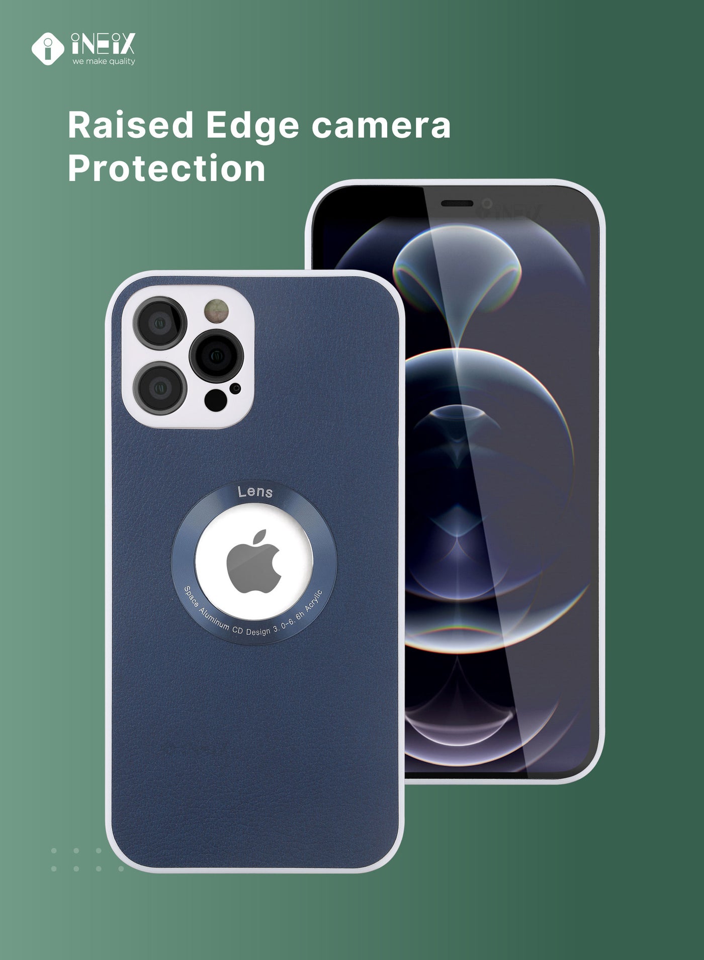 Protection Case Cover With Visible Logo Lense For Apple iPhone 12 Pro Max - Image 3