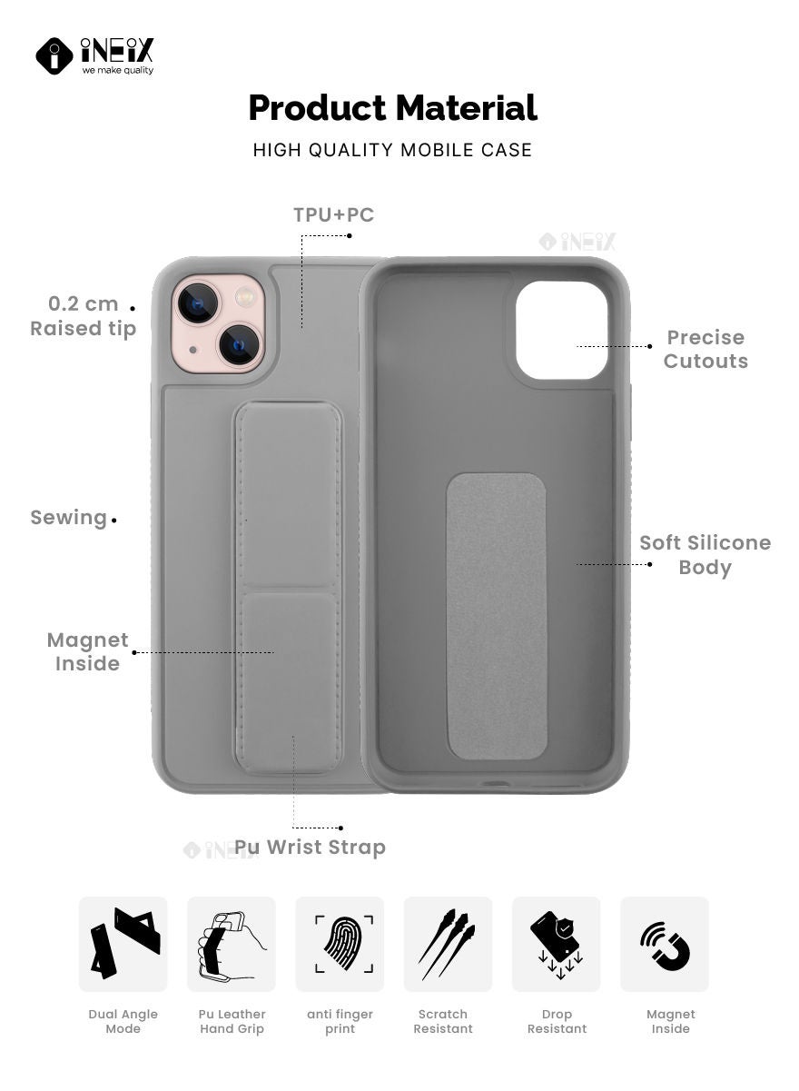 3 in 1 Magnetic Hand Grip Holder Case For Apple iPhone 13 - Image 2