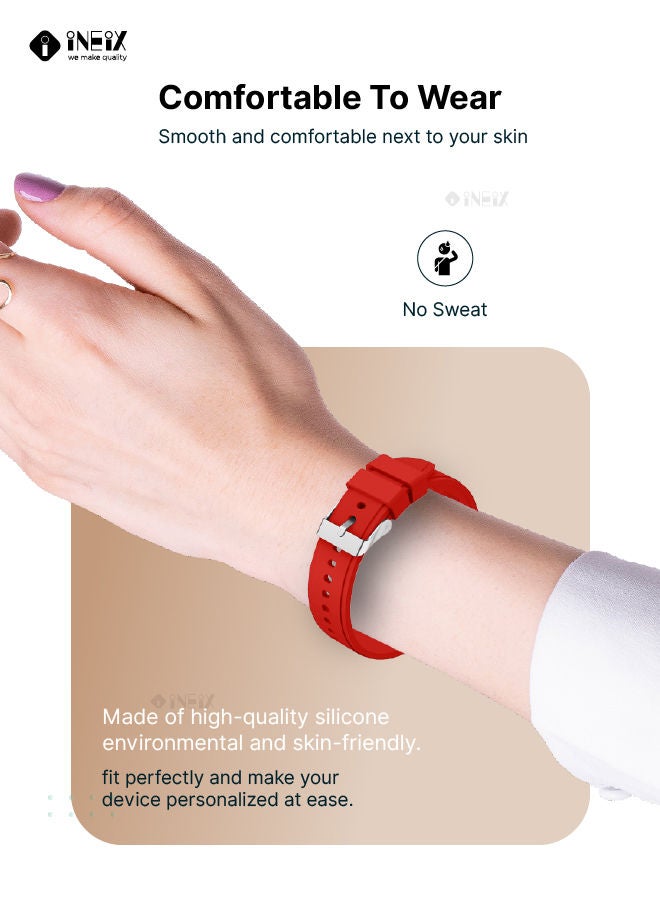 Silicone Replacement Strap For Samsung Galaxy Watch 4 Classic 42 and 46 mm - Image 3