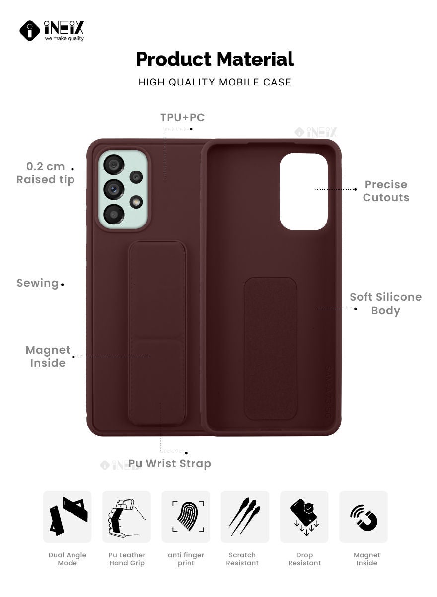 3 in 1 Magnetic Hand Grip Holder Case For Samsung Galaxy A73 5G - Image 2