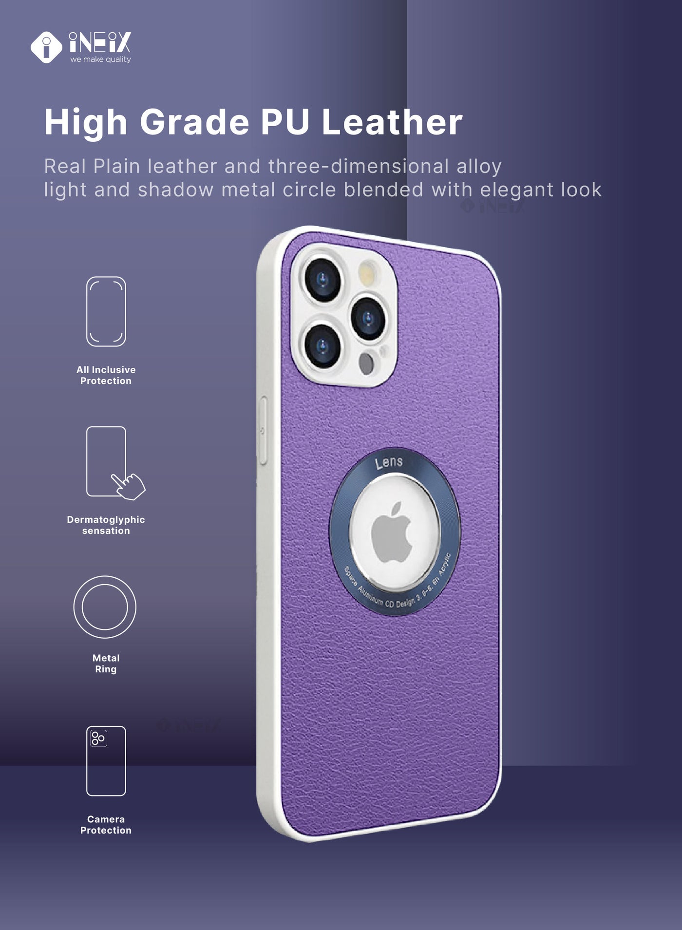 Protection Case Cover With Visible Logo Lense For Apple iPhone 12 Pro Max - Image 2