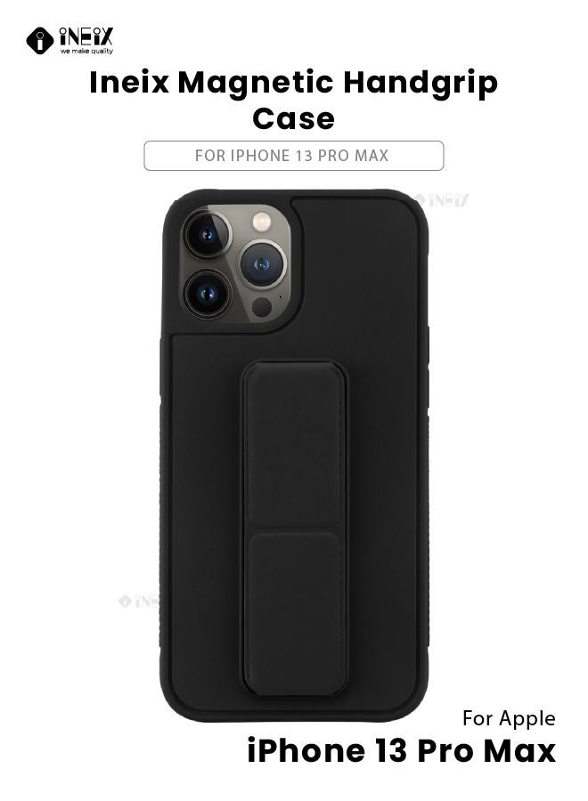 3-in-1 Magnetic Wrist Strap Hand Grip with Stand Case Cover For Apple iPhone 13 Pro Max