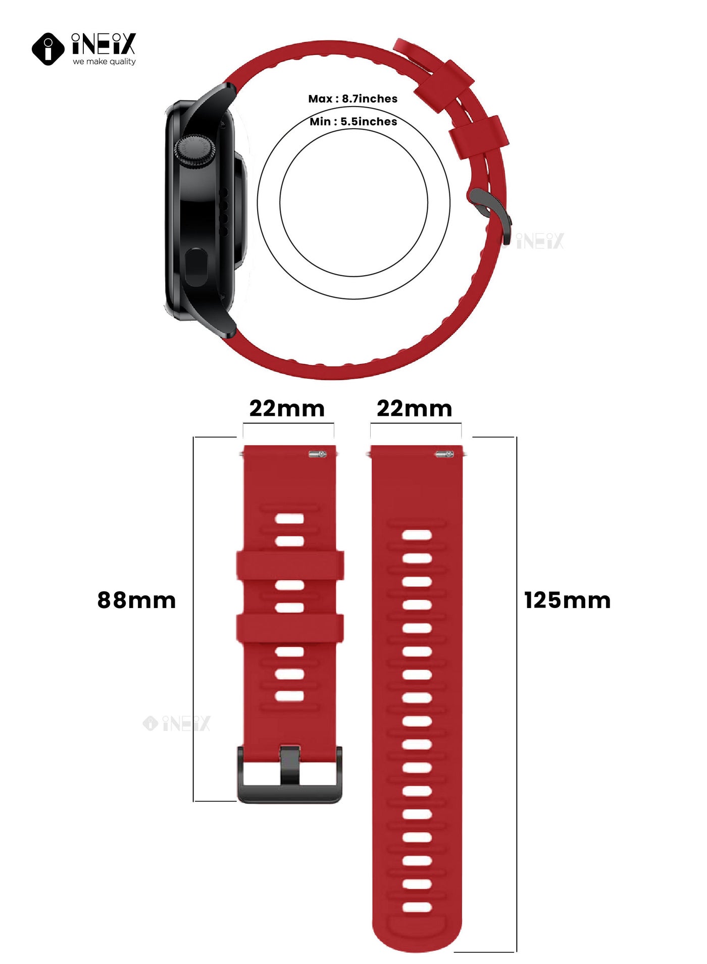 Silicone Replacement Strap For Huawei Watch 3 and 3Pro - Image 3
