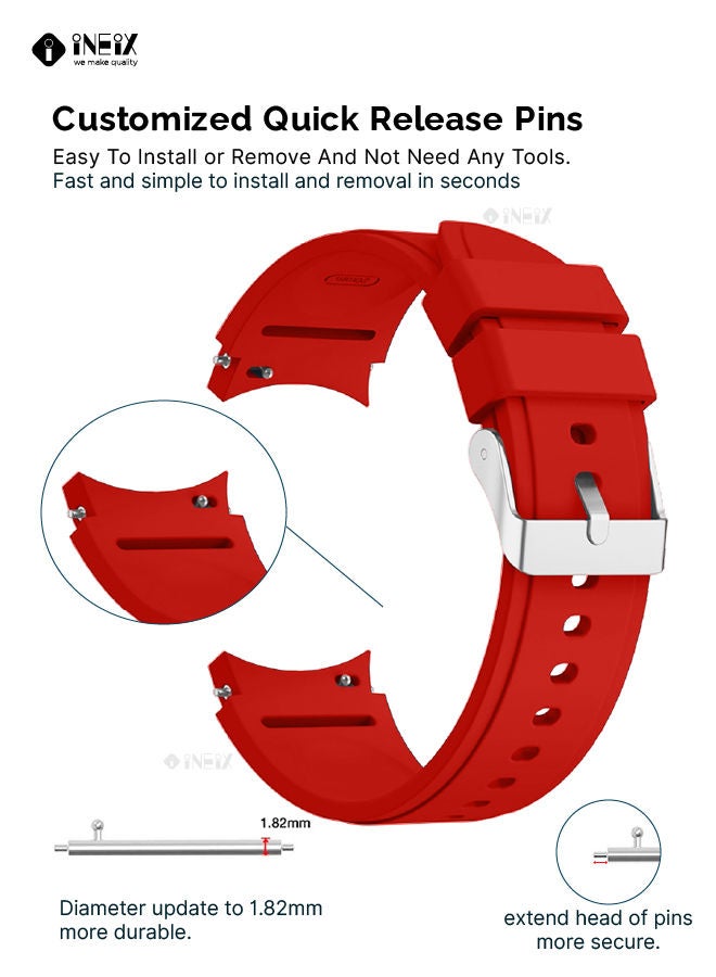 Silicone Replacement Strap For Samsung Galaxy Watch 4 Classic 42 and 46 mm - Image 4