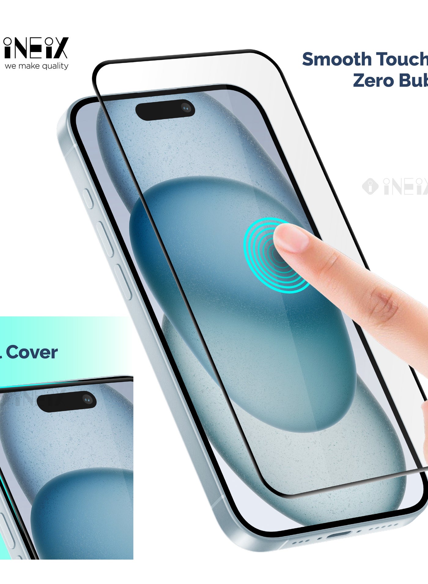 Full Body Curved Tempe Glass For iPhone 15 - Image 4