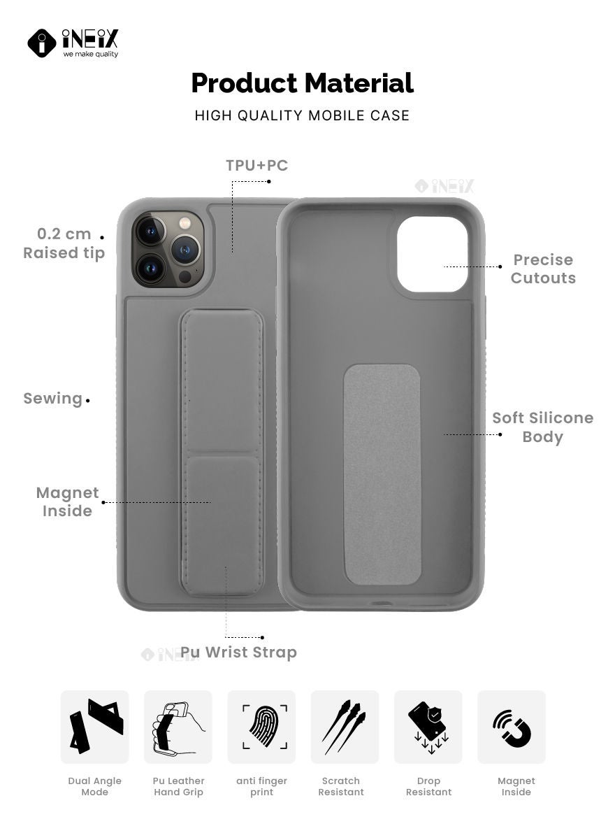 3 in 1 Magnetic Hand Grip Holder Case For Apple iPhone 14 Pro Max - Image 2