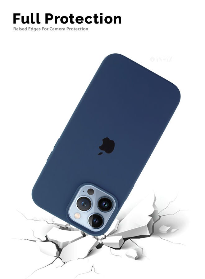 Logo Compatible Silicone Case Cover For Apple iPhone 13 Pro Matte - Image 4