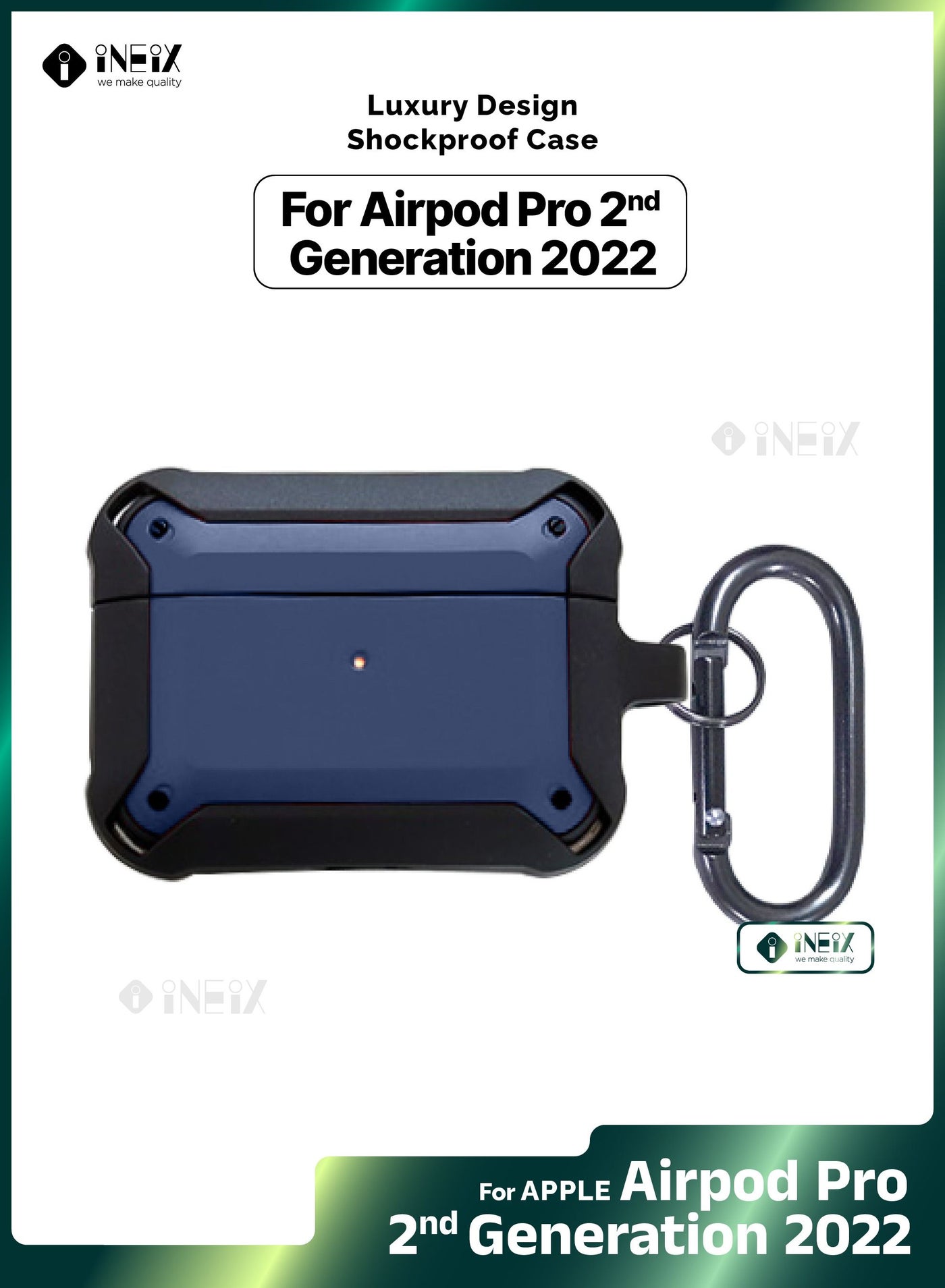 Luxury Design Shockproof Case Cover for Apple AirPods Pro 2-2022