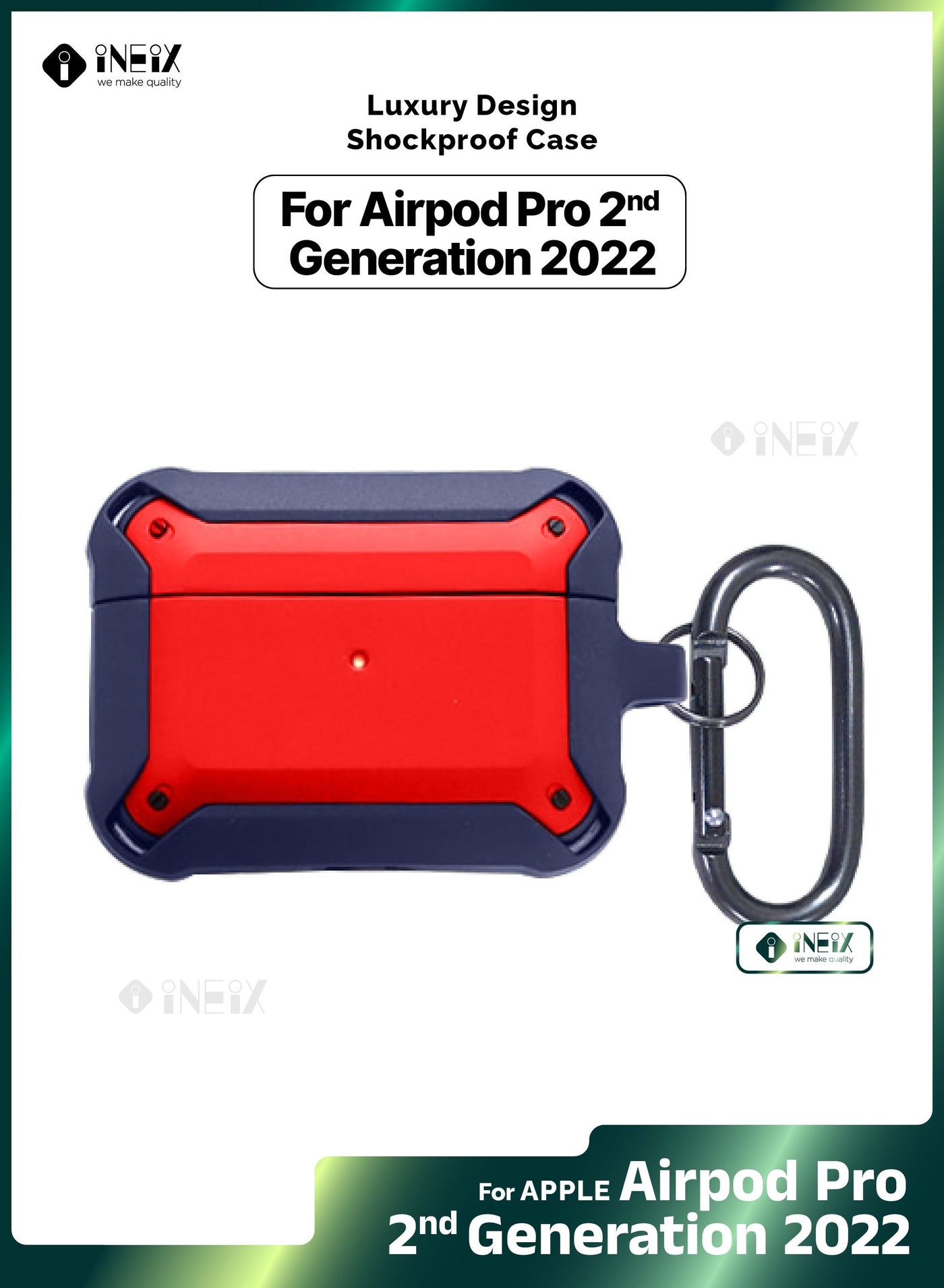 Luxury Design Shockproof Case Cover for Apple AirPods Pro 2-2022