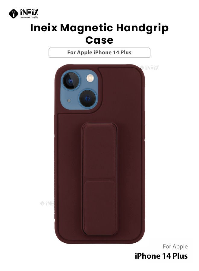 3 in 1 Magnetic Hand Grip Holder Case For Apple iPhone 14 Plus