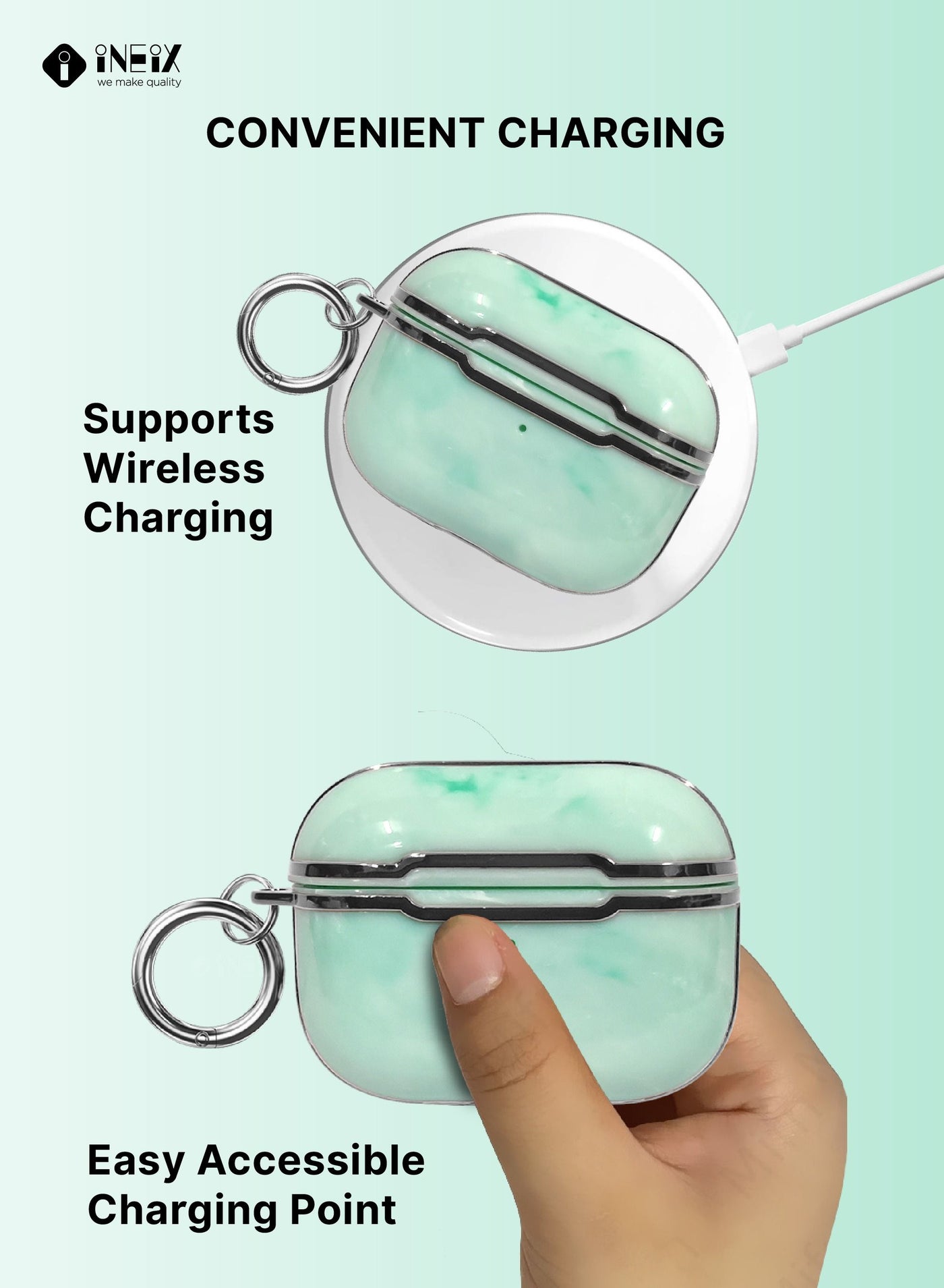 Luxury Glossy Design Shockproof Case for Apple Airpod Pro 2-2022 - Image 3