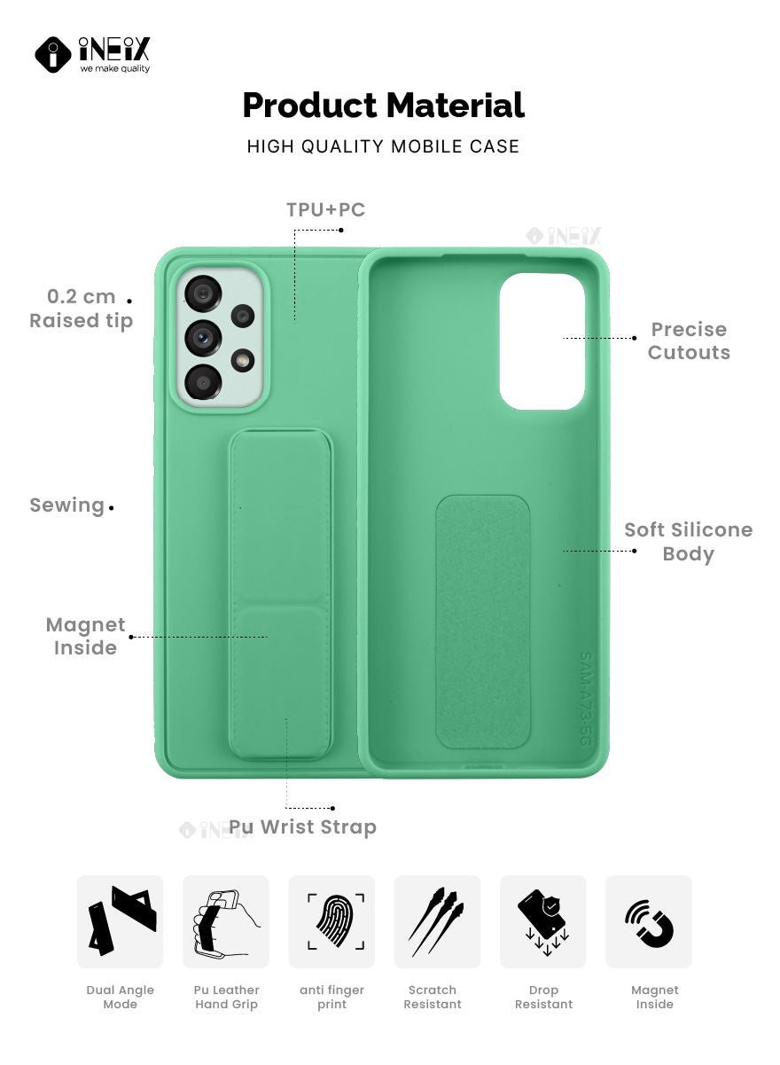 3 in 1 Magnetic Hand Grip Holder Case For Samsung Galaxy A73 5G - Image 2