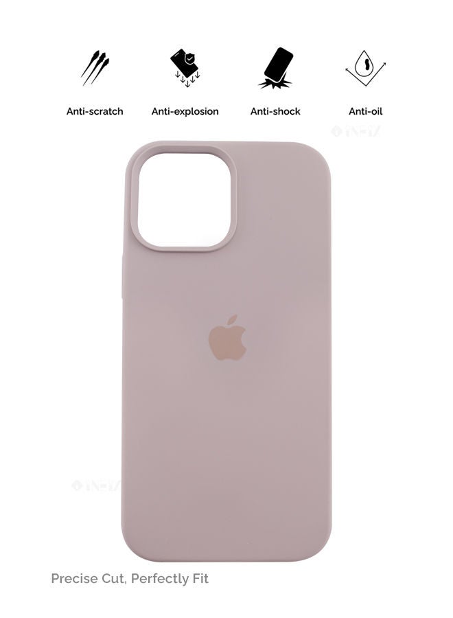 Logo Compatible Silicone Case Cover For Apple iPhone 13 Pro Stone - Image 2
