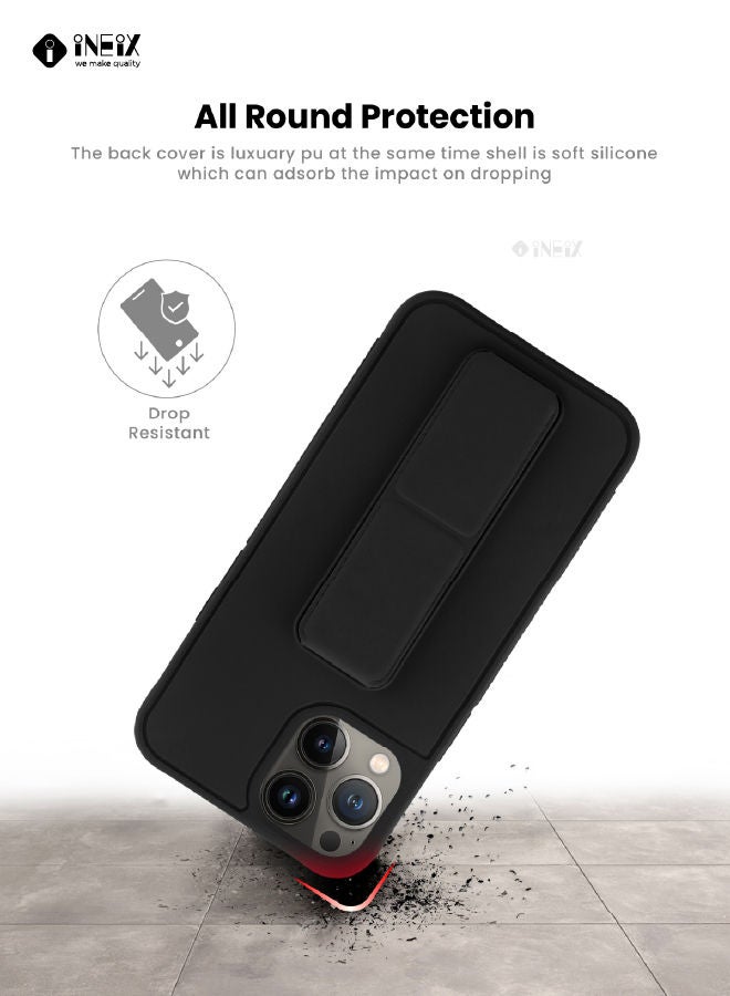 3-in-1 Magnetic Wrist Strap Hand Grip with Stand Case Cover For Apple iPhone 13 Pro Max - Image 3