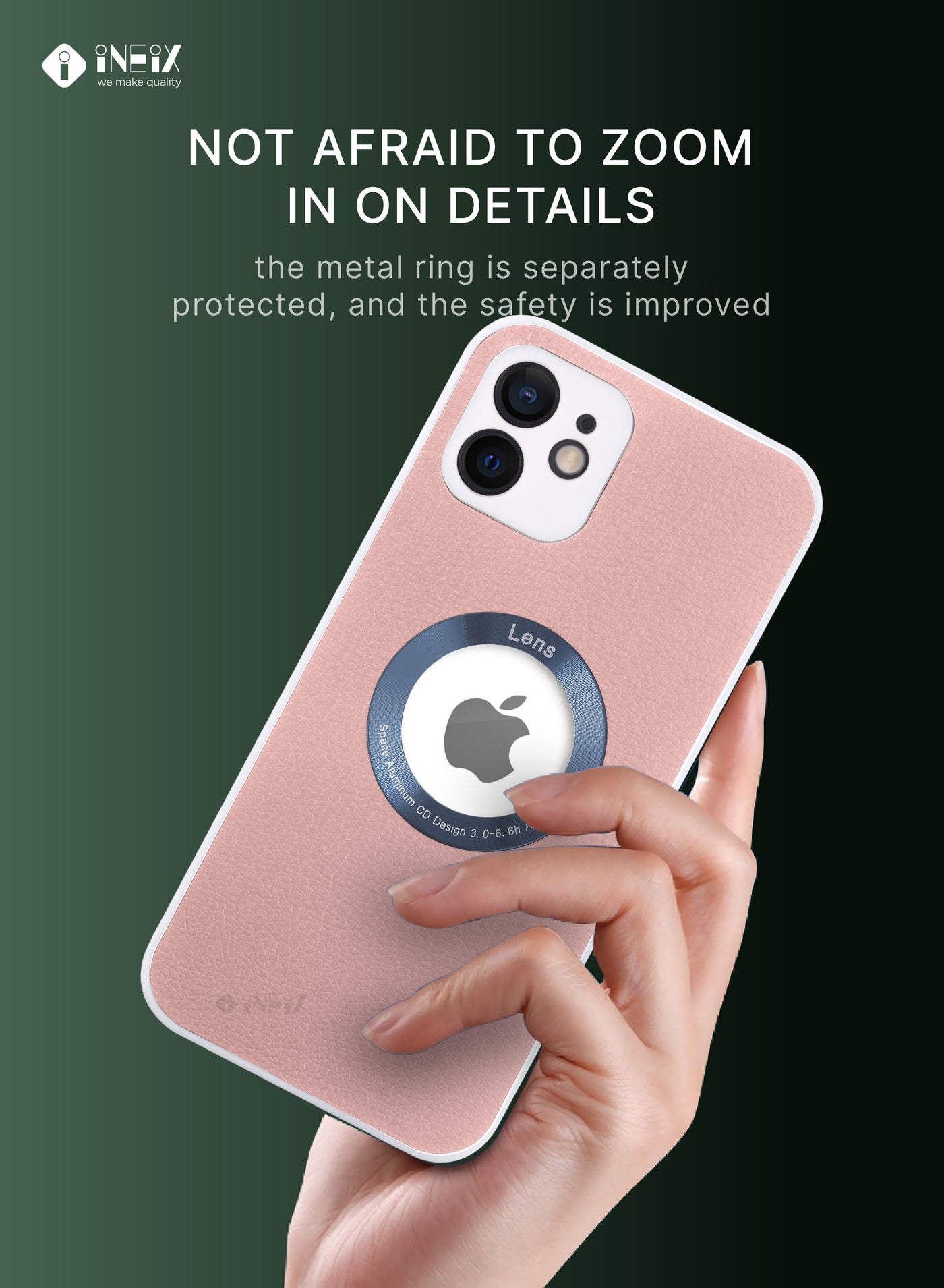 Protection Case Cover With Visible Logo Lense For Apple iPhone 12 - Image 5
