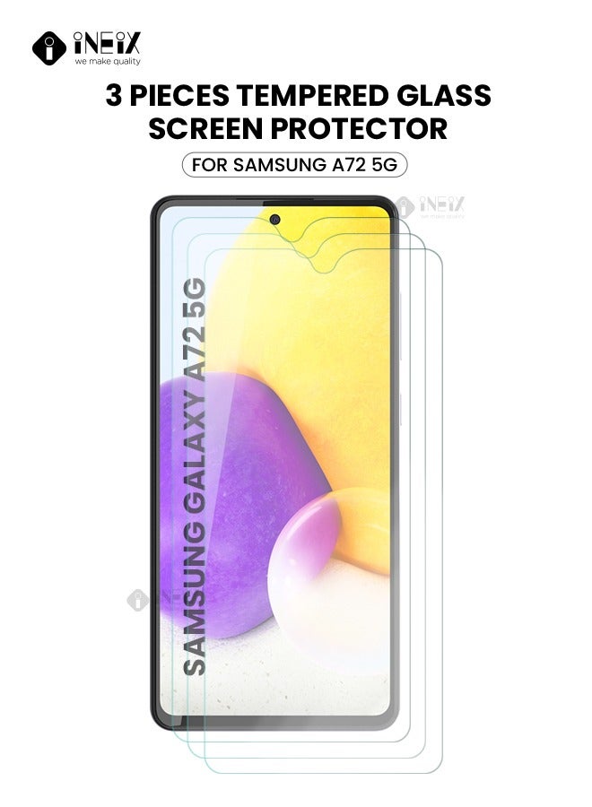3-Pieces Tempe Glass Screen Protector For Samsung Galaxy A72 5G