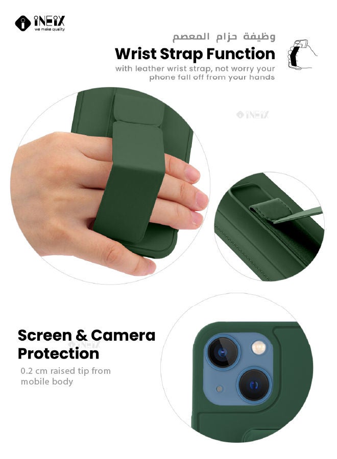 3-in-1 Magnetic Wrist Strap Hand Grip with Stand Case Cover For Apple iPhone 13 - Image 2