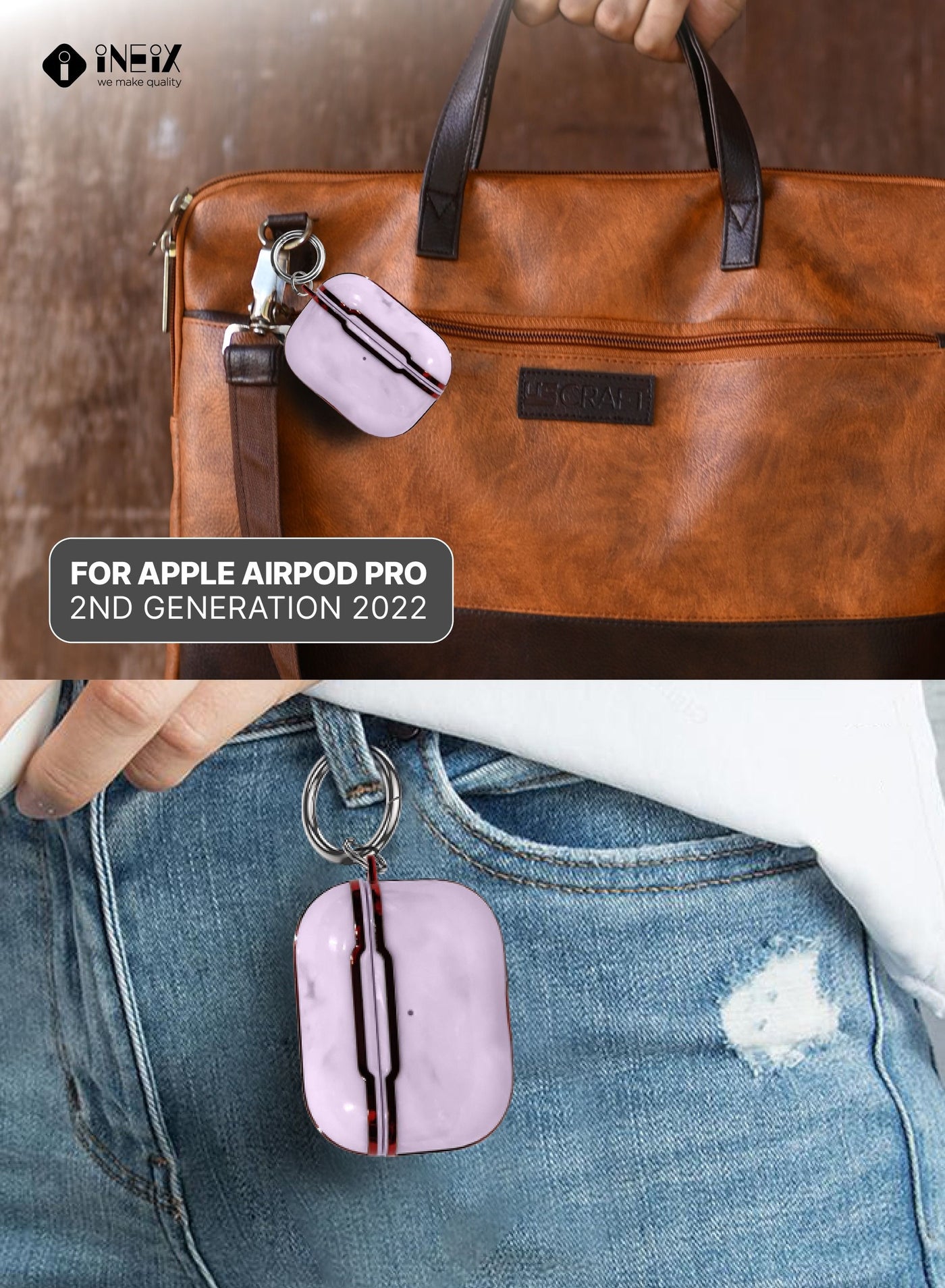 Luxury Glossy Design Shockproof Case for Apple Airpod Pro 2-2022 - Image 4