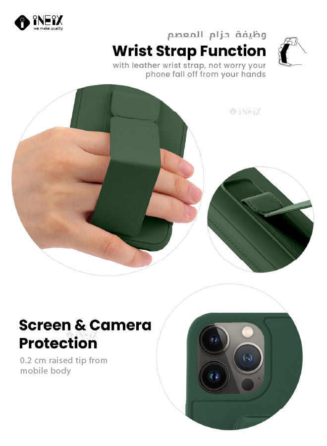 3-in-1 Magnetic Wrist Strap Hand Grip with Stand Case Cover For Apple iPhone 13 Pro Max - Image 2