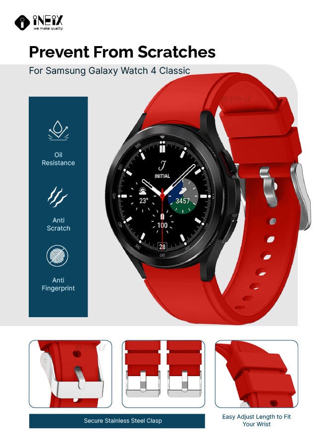 Silicone Replacement Strap For Samsung Galaxy Watch 4 Classic 42 and 46 mm - Image 2