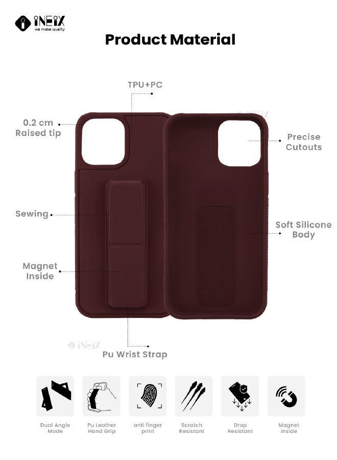 3 in 1 Magnetic Hand Grip Holder Case For Apple iPhone 14 Plus - Image 3