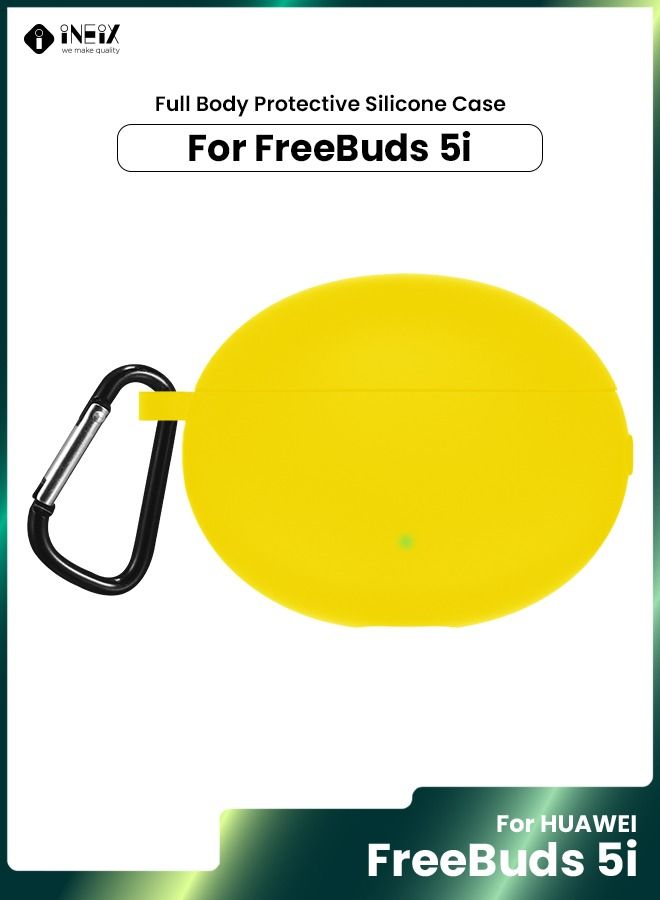 Silicone Protective Case Cover For Huawei Freebuds 5i with Keychain