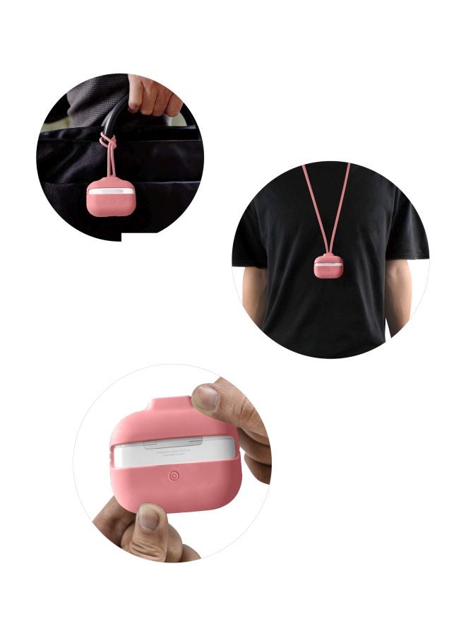 Protective Case Cover For Apple AirPods Pro With Hand And Neck Strap Mat - Image 3