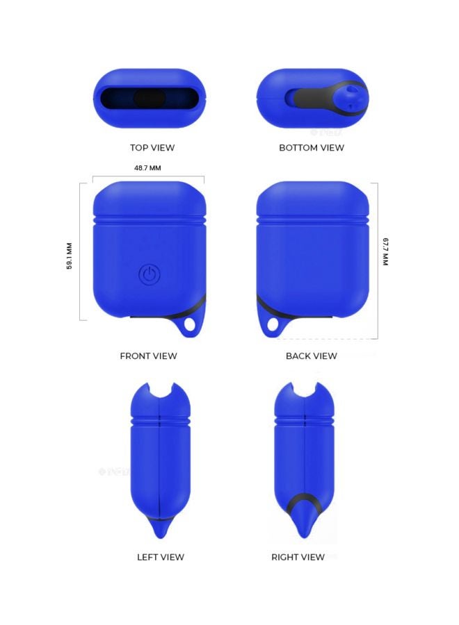 Protective Charging Case Cover With Carabiner For Apple AirPods - Image 5