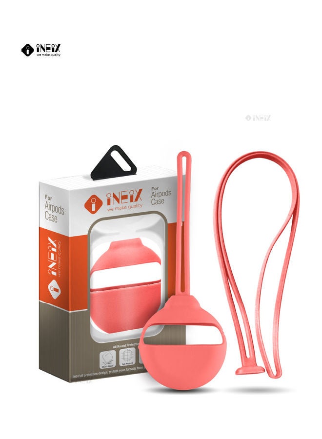 Silicone Case Cover With Hand & Neck Strap For Huawei FreeBuds 3 Blossom - Image 2