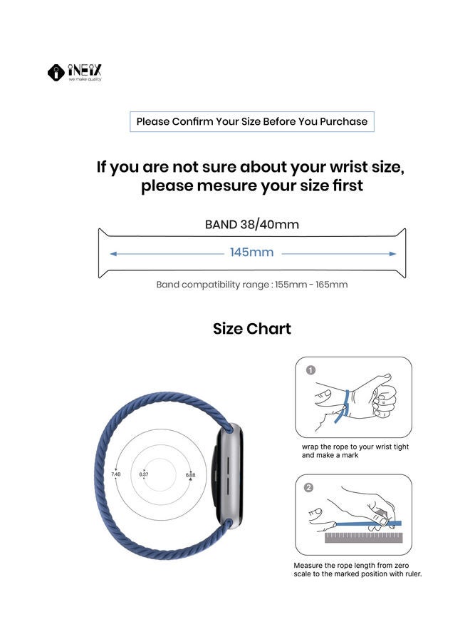 Solo Loop Replacement Strap For Apple Watch 38,40 - Image 2