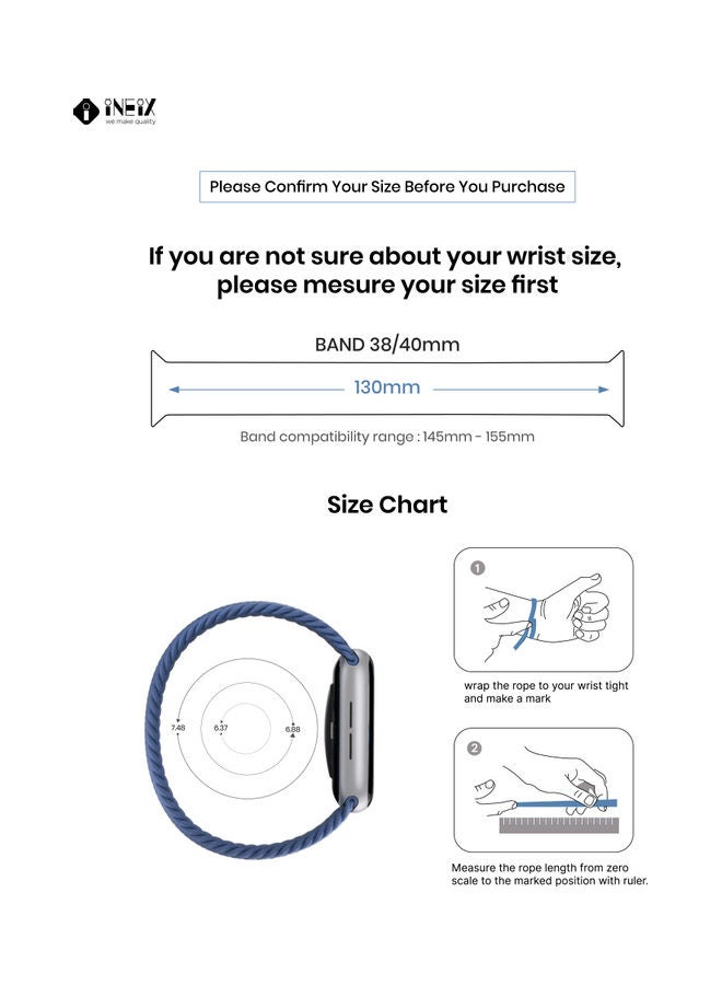 Solo Loop Replacement Strap For Apple Watch 38,40 - Image 2