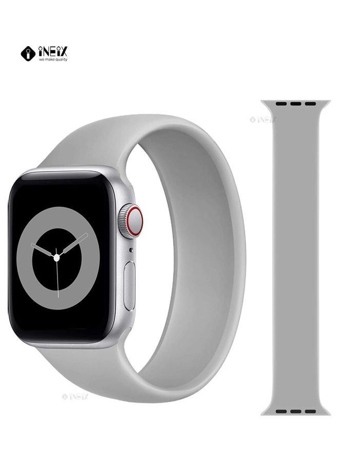 Solo Loop Stretchable Silicone Replacement Strap For Apple Watch 42,44 mm (125 mm Length)