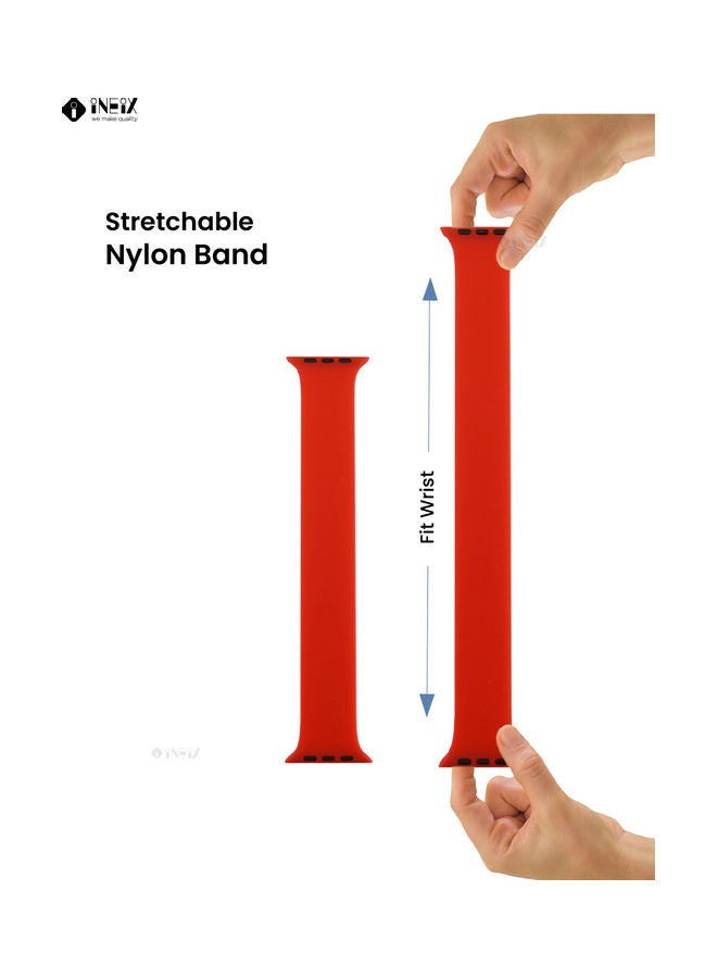 Solo Loop Stretchable Silicone Replacement Strap For Apple Watch 38,40mm (135mm Length) - Image 4