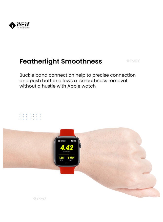 Solo Loop Stretchable Silicone Replacement Strap For Apple Watch 38,40mm (135mm Length) - Image 5