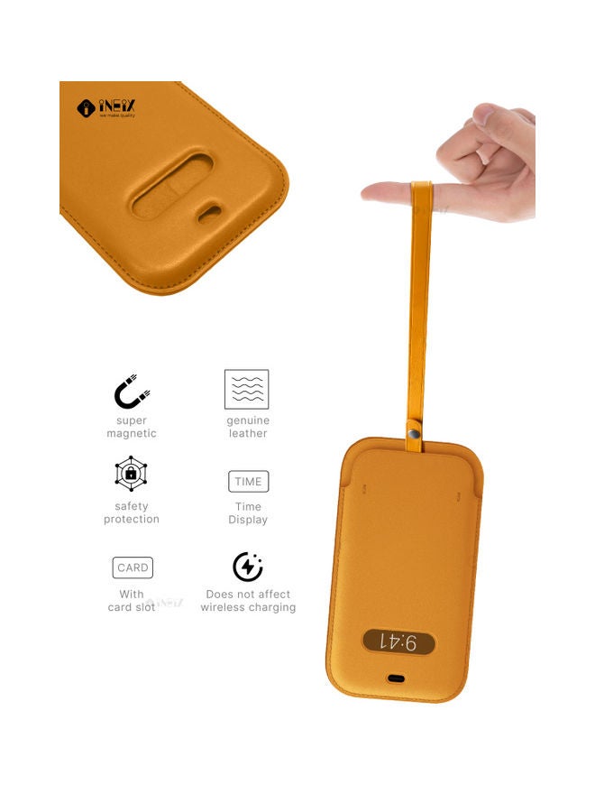 Compatible Leather Sleeve Cover With Card Holder For Apple iPhone 12 Pro Max - Image 5